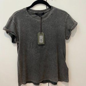 All Saints Anna T-Shirt (Acid Wash Black)